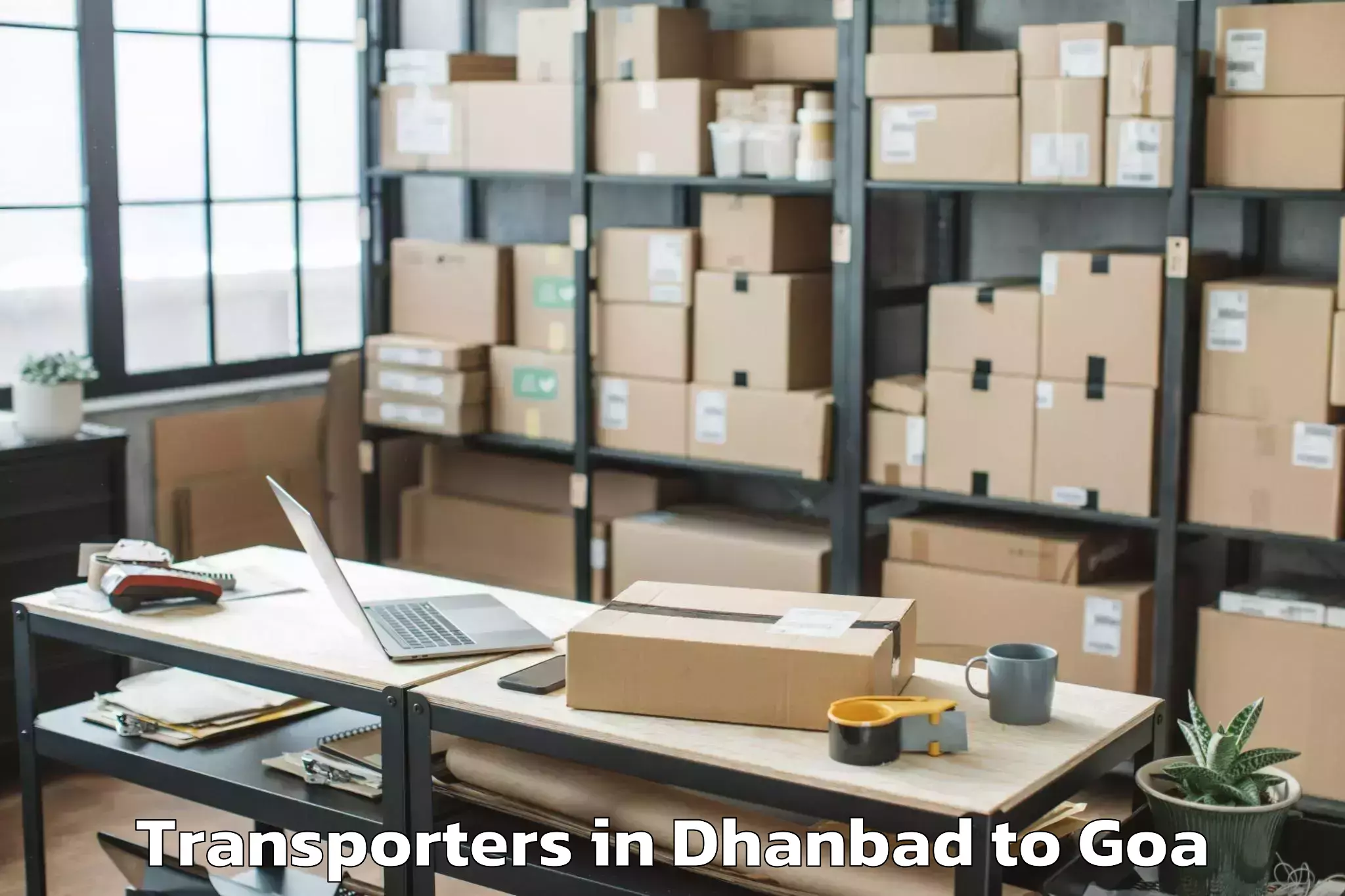 Get Dhanbad to Goa University Taleigao Transporters